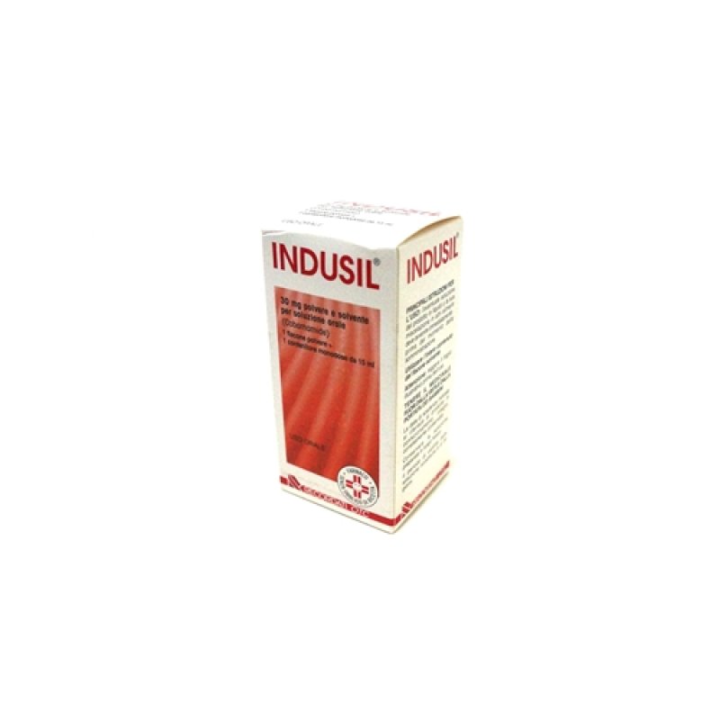 Indusil 30 Mg Polvere E Solvente Per Soluzione Orale 1 Flacone Polvere + 1 Contenitore Monodose 15 Ml Indusil 30 Mg Polvere E Solvente Per Soluzione Orale 1 Flacone Polvere + 1 Contenitore Monodose 15 Ml