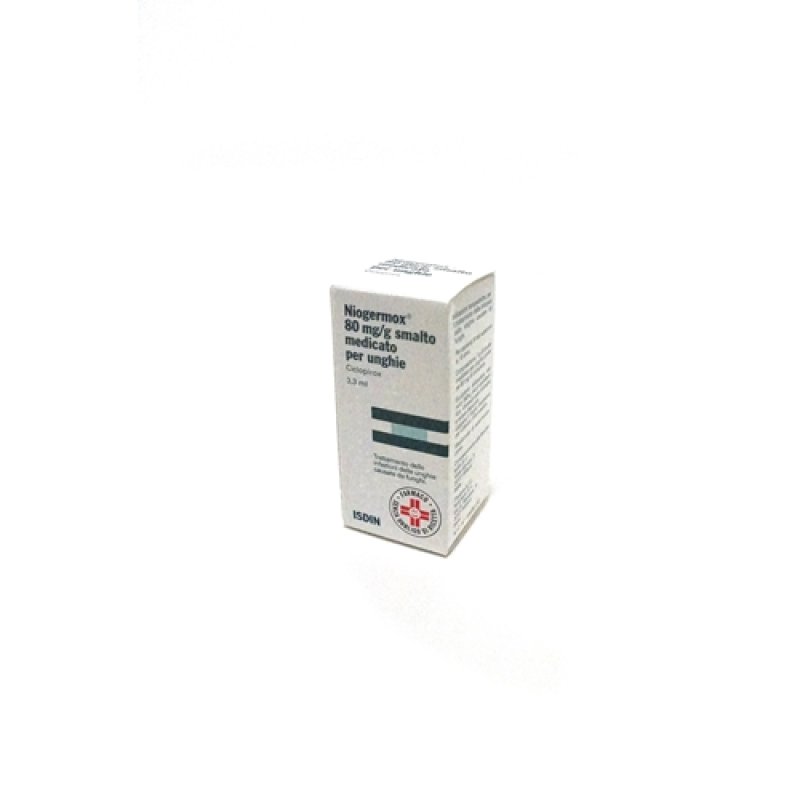 Niogermox 80 mg/g smalto medicato per unghie 3,3 ml Niogermox 80 mg/g smalto medicato per unghie 3,3 ml