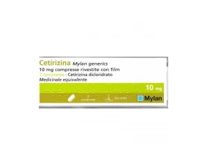 Cetirizina Mylan 10 mg 7 compresse - Trattamento per Rinite Allergica e Orticaria