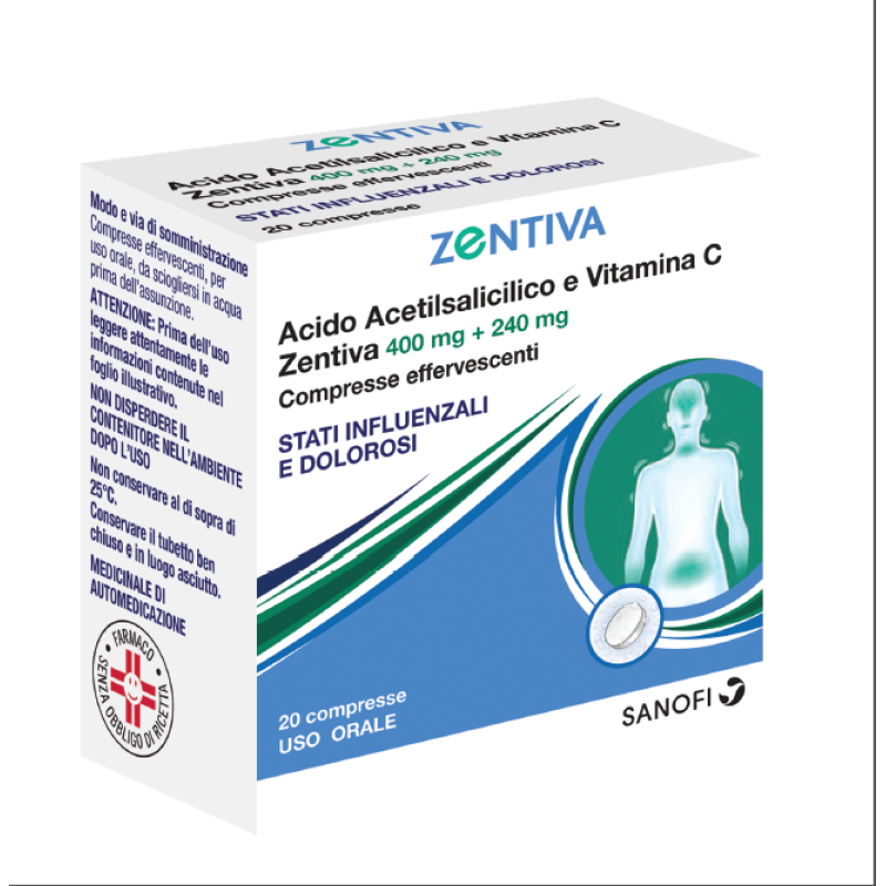 Euspiflu 20 compresse 400 mg + 240 mg