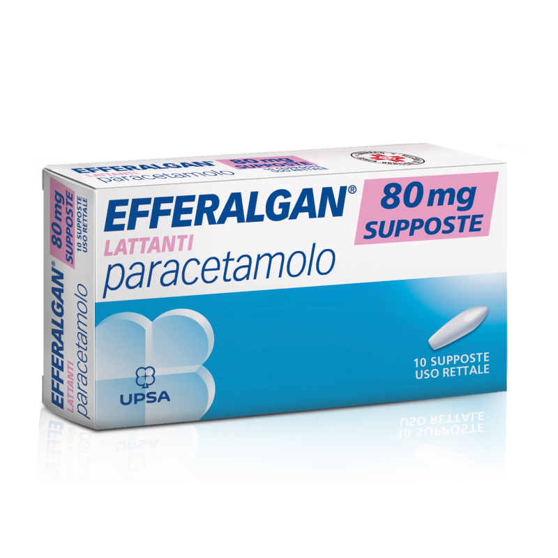 EFFERALGAN- 10 Supp. 80mg EFFERALGAN- 10 Supp. 80mg