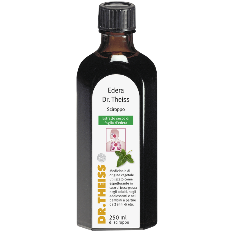 Edera Sciroppo Theiss 250 ml Integratore per la Tosse Secca e Grassa