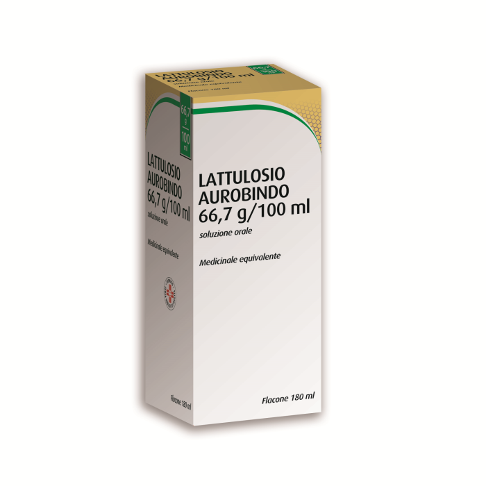 Lattulosio Sciroppo 180 ml Aurobindo Lassativo Osmotico per Stitichezza Cronica di Adulti e Bambini