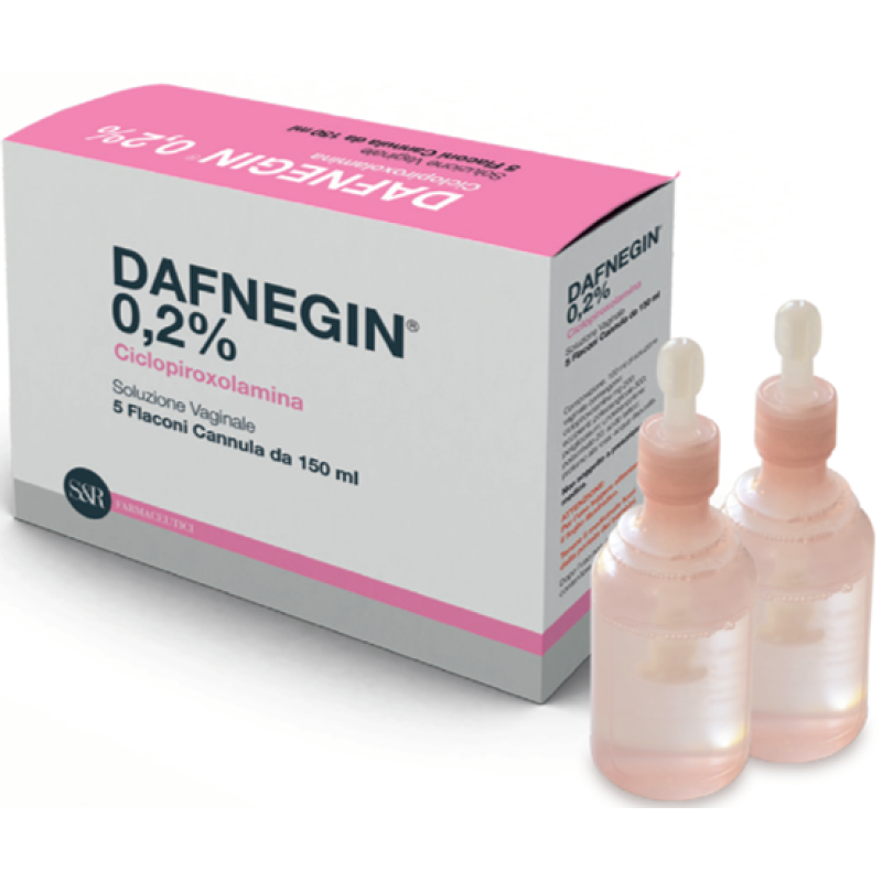Dafnegin 0,2% Soluzione Vaginale 5 Flaconi Con Cannula 150 Ml Dafnegin 0,2% Soluzione Vaginale 5 Flaconi Con Cannula 150 Ml