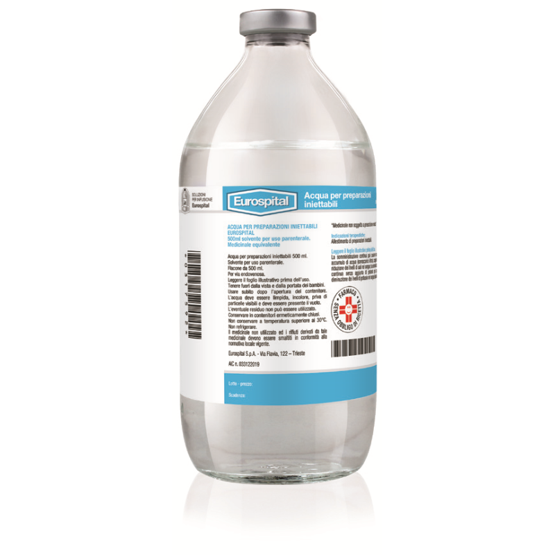 Acqua Per Preparazioni Iniettabili Eurospital 500Ml 1 Flacone