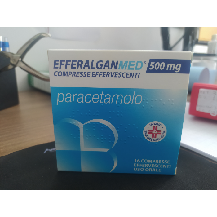 Efferalganmed 500mg Paracetamolo Febbre e Dolore 16 Compresse Effervescenti