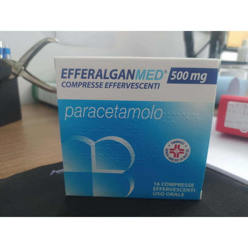Efferalganmed 500mg Paracetamolo Febbre e Dolore 16 Compresse Effervescenti