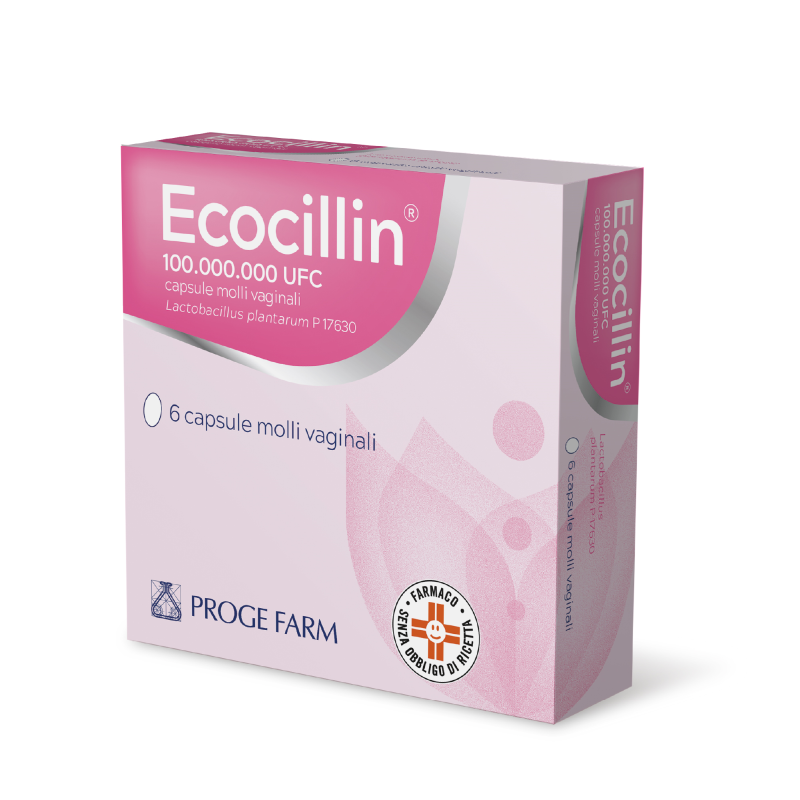 Ecocillin 6 capsule vaginali - ripristinante della flora batterica vaginale