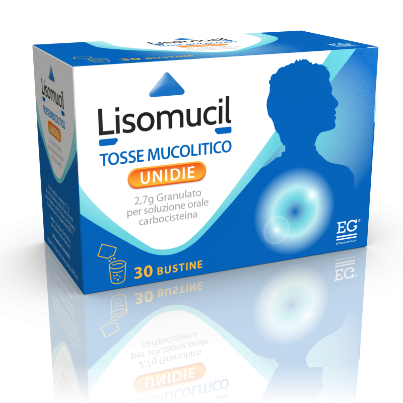 Lisomucil Tosse Muc Unid Unidie Mucolitico 2,7g Granulato per Soluzione Orale Carbocisteina 30 Bustine