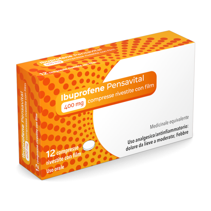 Ibuprofene Pensa 400 mg 12 compresse - analgesico antinfiammatorio a base di ibuprofene Ibuprofene Pensa 400 mg 12 compresse - analgesico antinfiammatorio a base di ibuprofene