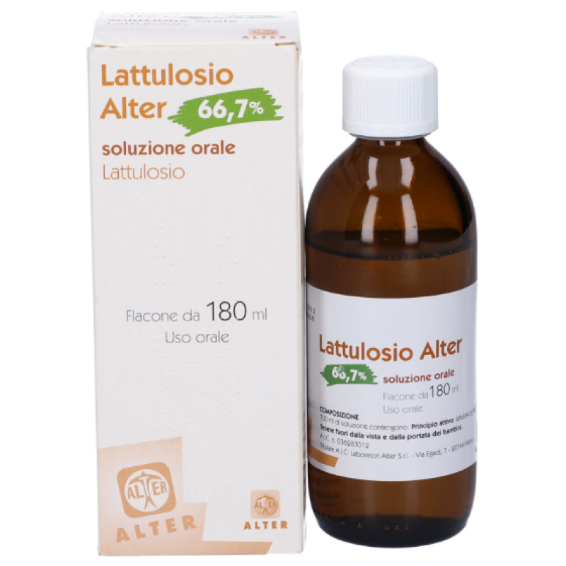 Lattulosio Alter 66,7% Soluzione Orale Trattamento Stitichezza Occasionale 180ml