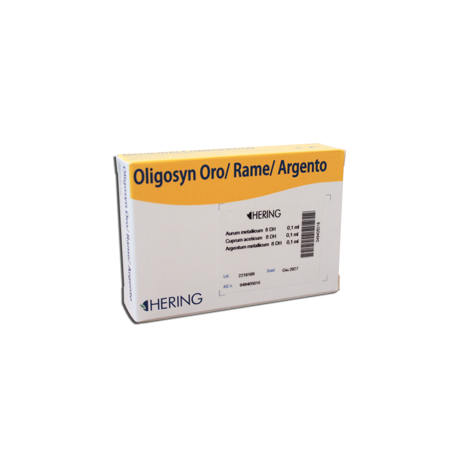 Oligosyn oro rame argento 15 contenitori 2 ml - oligoelementi in soluzione orale Oligosyn oro rame argento 15 contenitori 2 ml - oligoelementi in soluzione orale