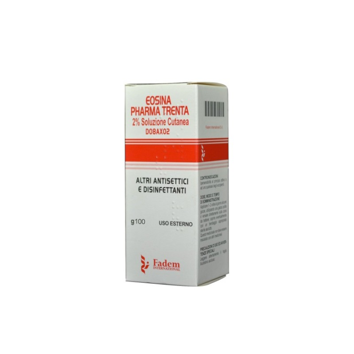 Eosina Pharma Trenta 2% Soluzione Cutanea 100 g &ndash; Trattamento Disinfettante per Irritazioni e Arrossamenti della Pelle