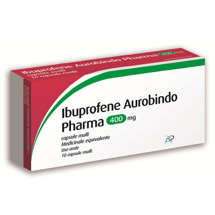 Ibuprofene AUR 400 mg 10 capsule molli - antidolorifico antinfiammatorio