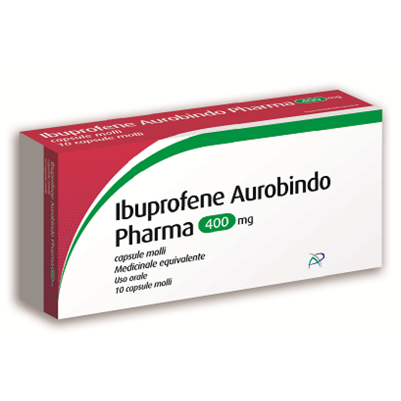 Ibuprofene AUR 400 mg 10 capsule molli - antidolorifico antinfiammatorio