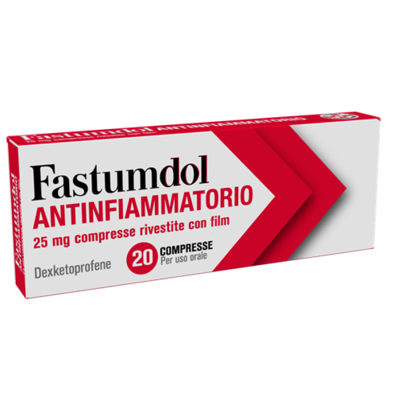 Fastumdol 25 mg Compresse Antinfiammatorio 20 Compresse per Dolore e Infiammazione