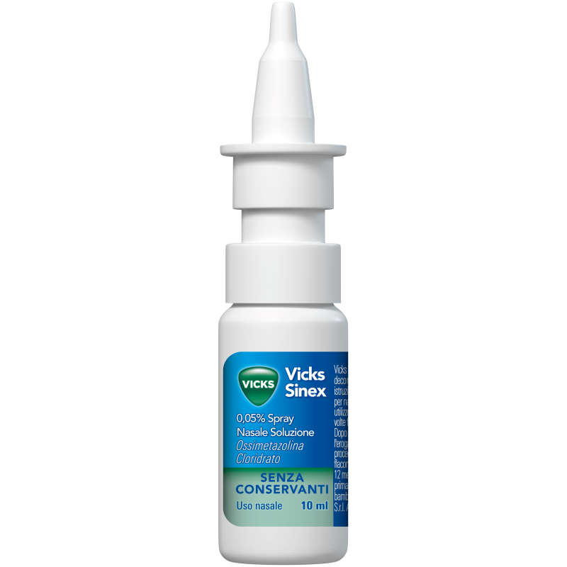 Vicks sinex 0,05% spray nasale soluzione ossimetazolina cloridrato 10 ml