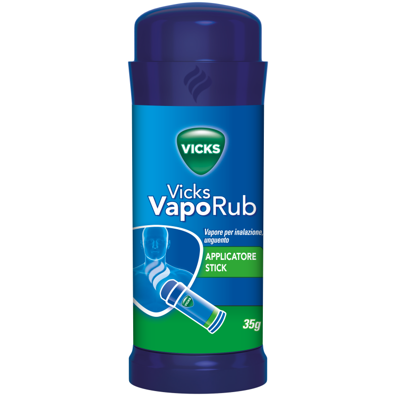 VICKS VapoRub Vapore per Inalazione Unguento 35 g Applicatore Stick VICKS VapoRub Vapore per Inalazione Unguento 35 g Applicatore Stick
