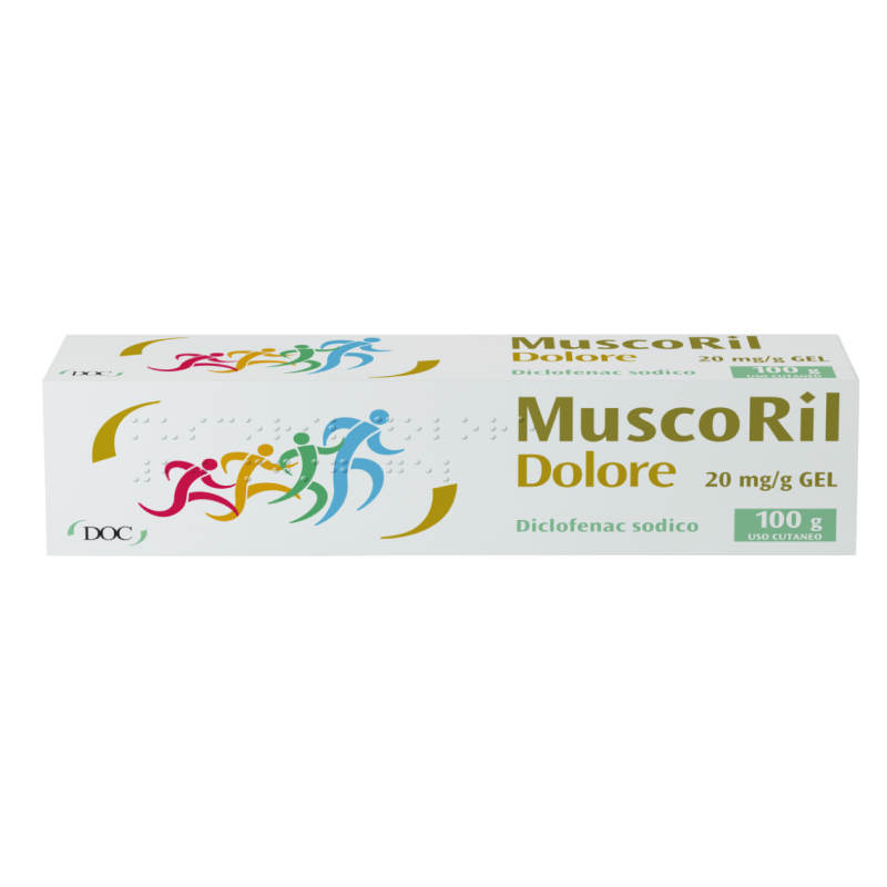 Muscoril Dolore Gel 100 grammi 20 milligrammi &ndash; Gel per Dolori Muscolari e Articolari, Schiena, Collo e Traumi