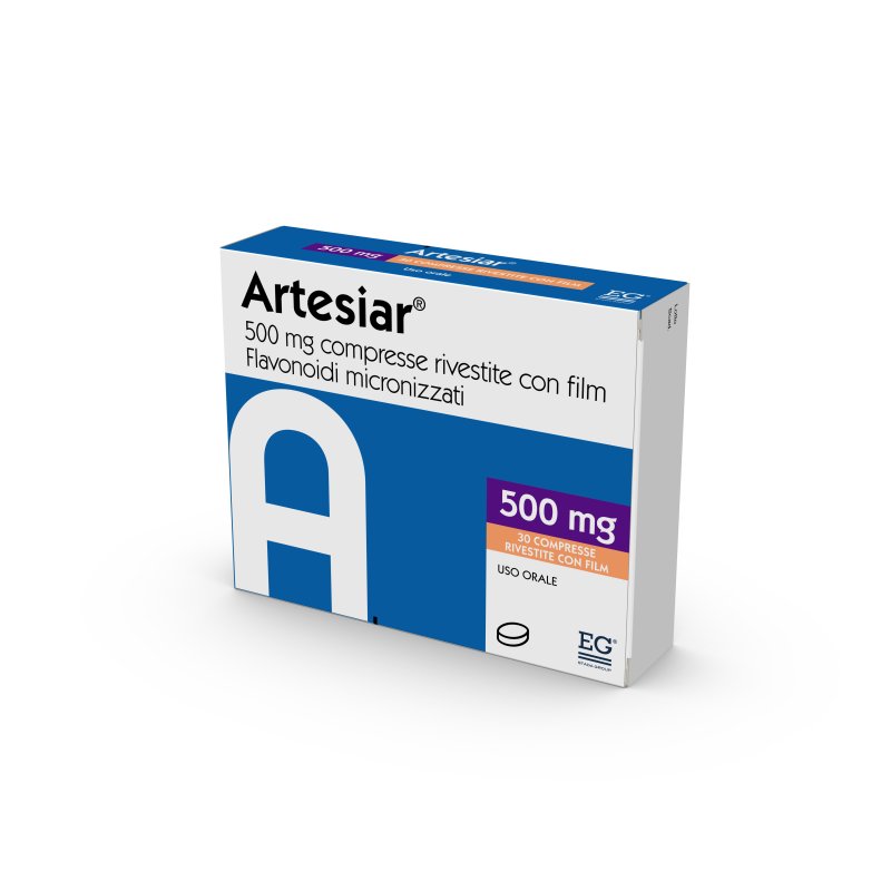 Artesiar 500 milligrammi 30 compresse rivestite Artesiar 500 milligrammi 30 compresse rivestite
