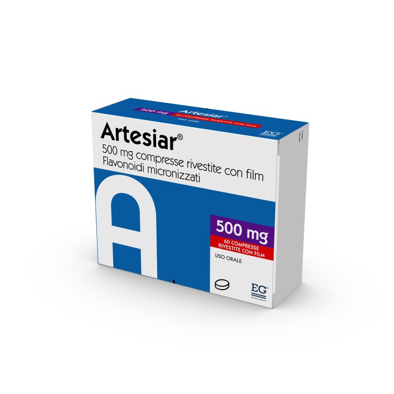 Artesiar 500 milligrammi 60 compresse rivestite con film per uso orale Artesiar 500 milligrammi 60 compresse rivestite con film per uso orale
