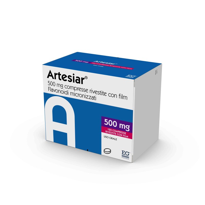 Artesiar 500 milligrammi 120 Compresse Rivestite per Insufficienza Venosa, Emorroidi e Gambe Pesanti Artesiar 500 milligrammi 120 Compresse Rivestite per Insufficienza Venosa, Emorroidi e Gambe Pesanti