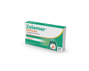Zolemer Reflusso 20 milligrammi 14 Compresse Gastroresistenti per Bruciore di Stomaco e Acidità di Ritorno