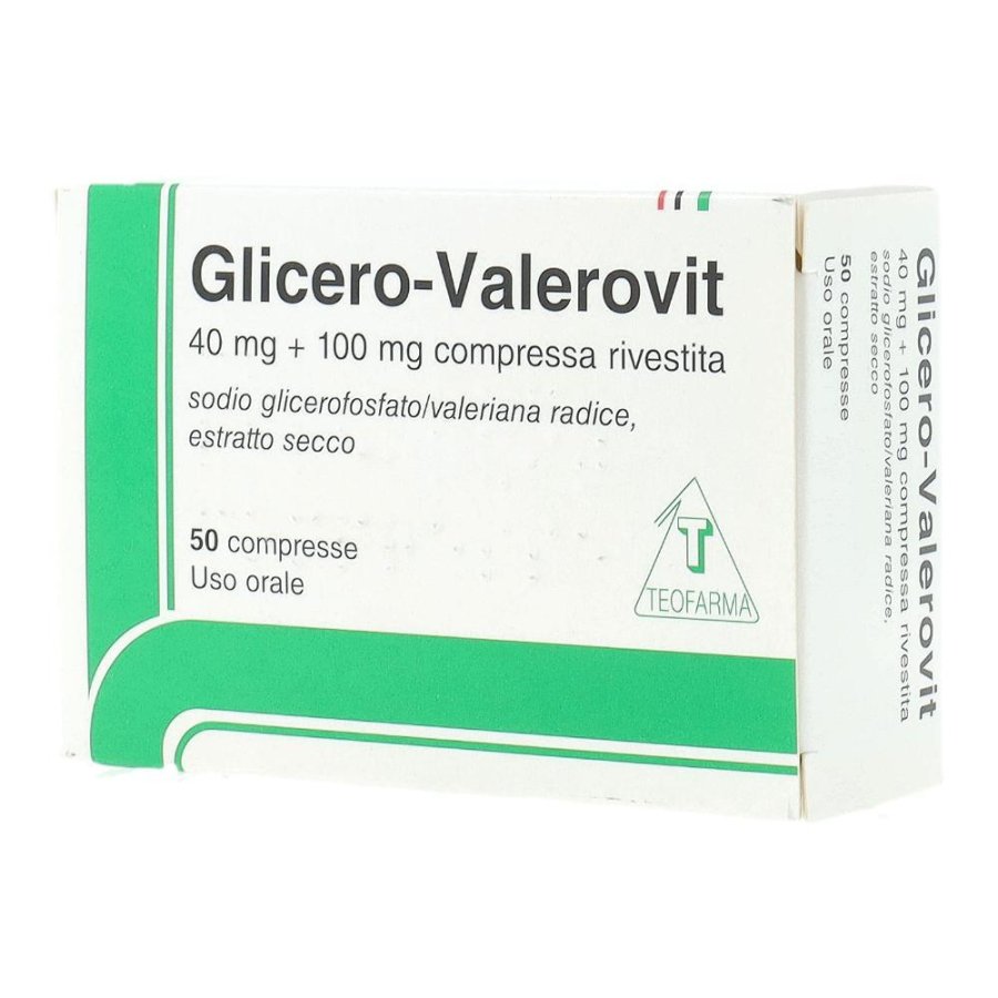 Glicerovalerovit 100 Mg Compressa Rivestita Blister 50 Compresse Rivestite Glicerovalerovit 100 Mg Compressa Rivestita Blister 50 Compresse Rivestite