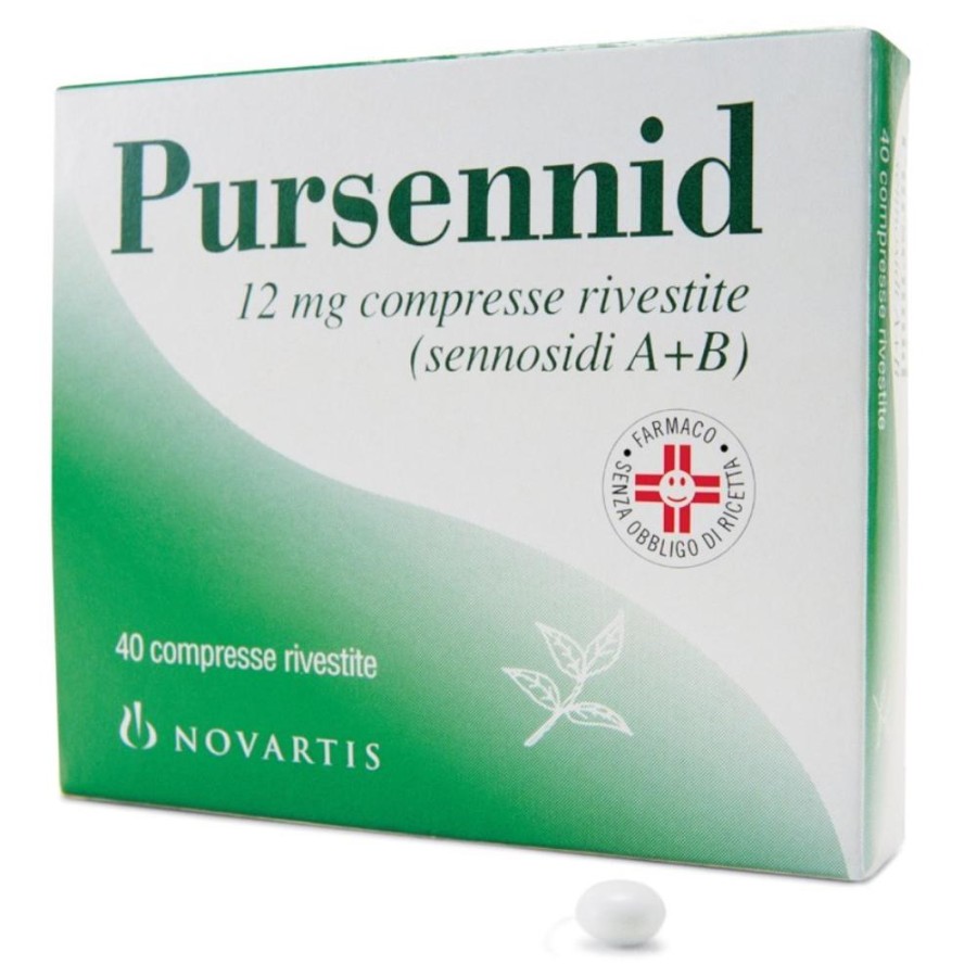 Pursennid 12 mg Lassativo Stimolante 40 Compresse Rivestite