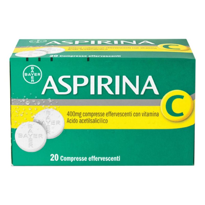 Aspirina C 400 Mg Compresse Effervescenti Con Vitamina C 20 Compresse Aspirina C 400 Mg Compresse Effervescenti Con Vitamina C 20 Compresse