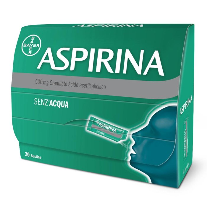 Aspirina in Granuli Antidolorifico Mal di Testa 20 Bustine Aspirina in Granuli Antidolorifico Mal di Testa 20 Bustine