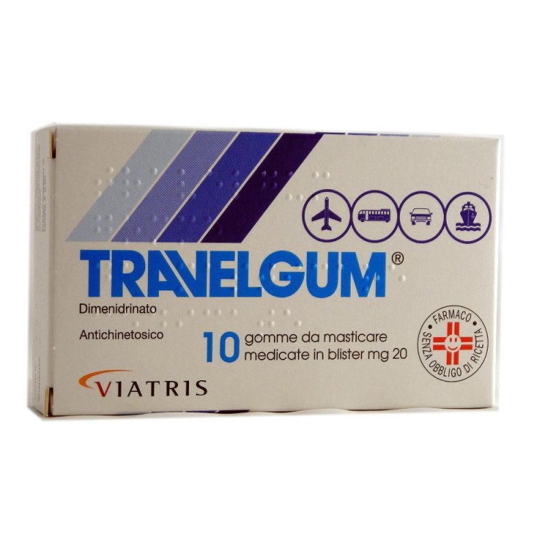 Travelgum 20 Mg Gomme Da Masticare Medicate 10 Gomme