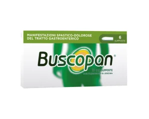 Buscopan Per Mal di Pancia Crampi Dolori Addominali 6 Supposte
