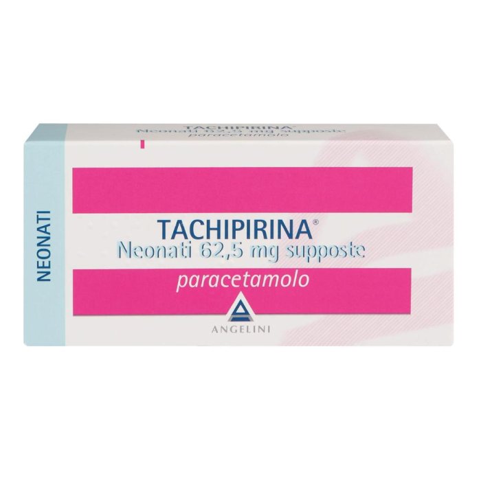 Tachipirina Neonati 62.5 mg Paracetamolo 10 Supposte Tachipirina Neonati 62.5 mg Paracetamolo 10 Supposte