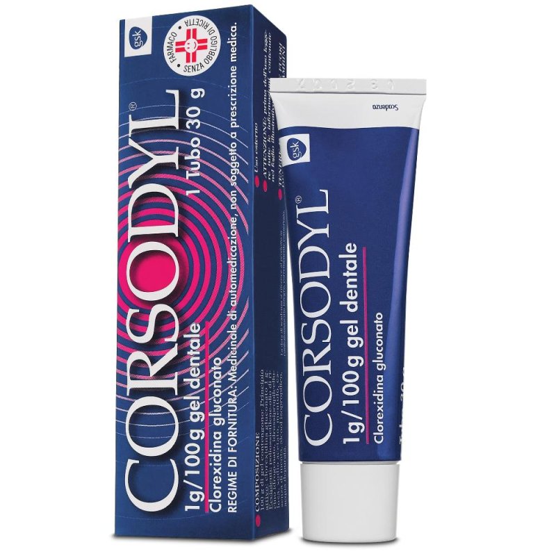 Corsodyl 1G/100 G Gel Dentale 1 Tubo 30G Corsodyl 1G/100 G Gel Dentale 1 Tubo 30G
