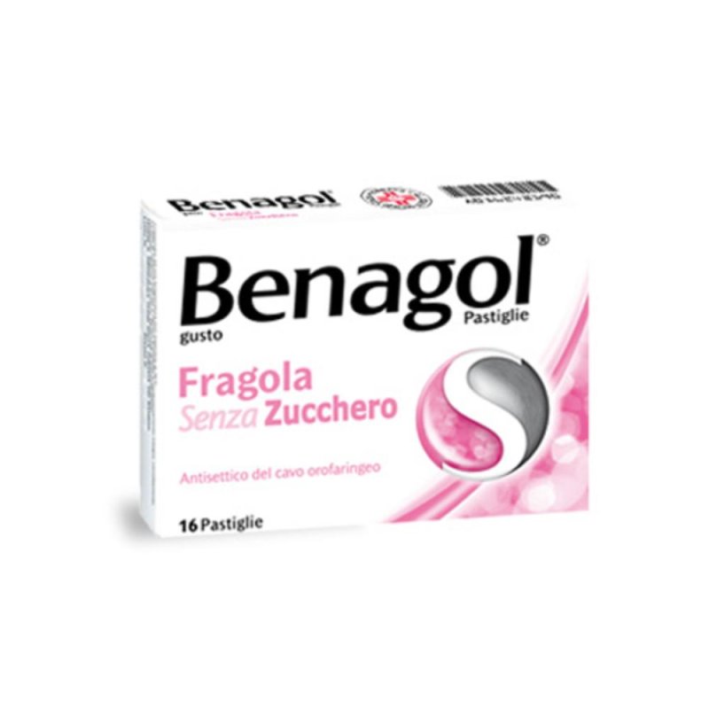 Benagol Pastiglie Gusto Fragola Senza Zucchero e Antisettico del Cavo Orale, 24 Pastiglie Benagol Pastiglie Gusto Fragola Senza Zucchero e Antisettico del Cavo Orale, 24 Pastiglie