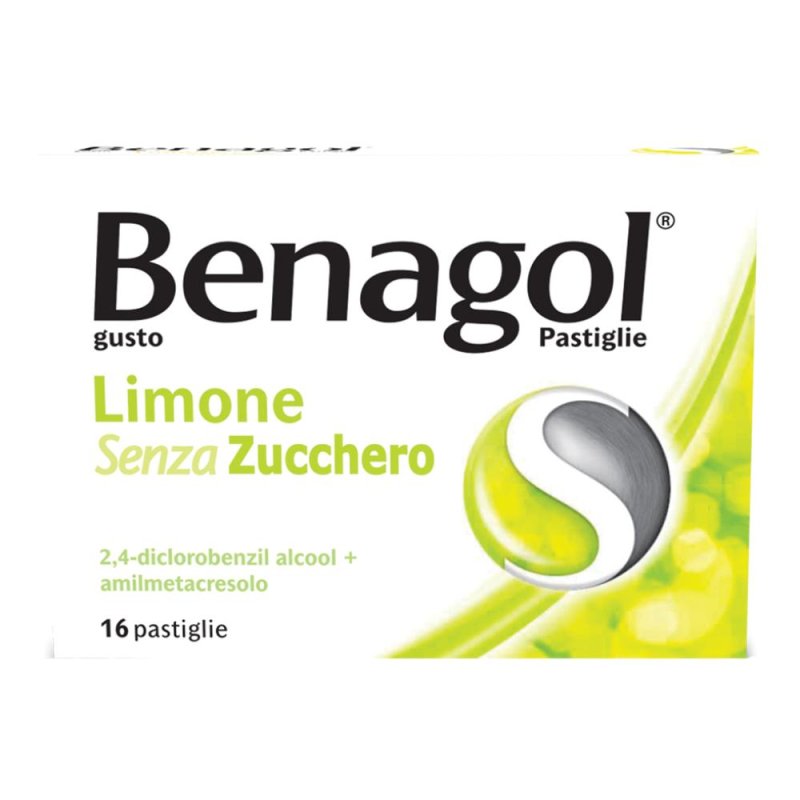 Benagol Pastiglie Gusto Limone Senza Zucchero 16 Pastiglie