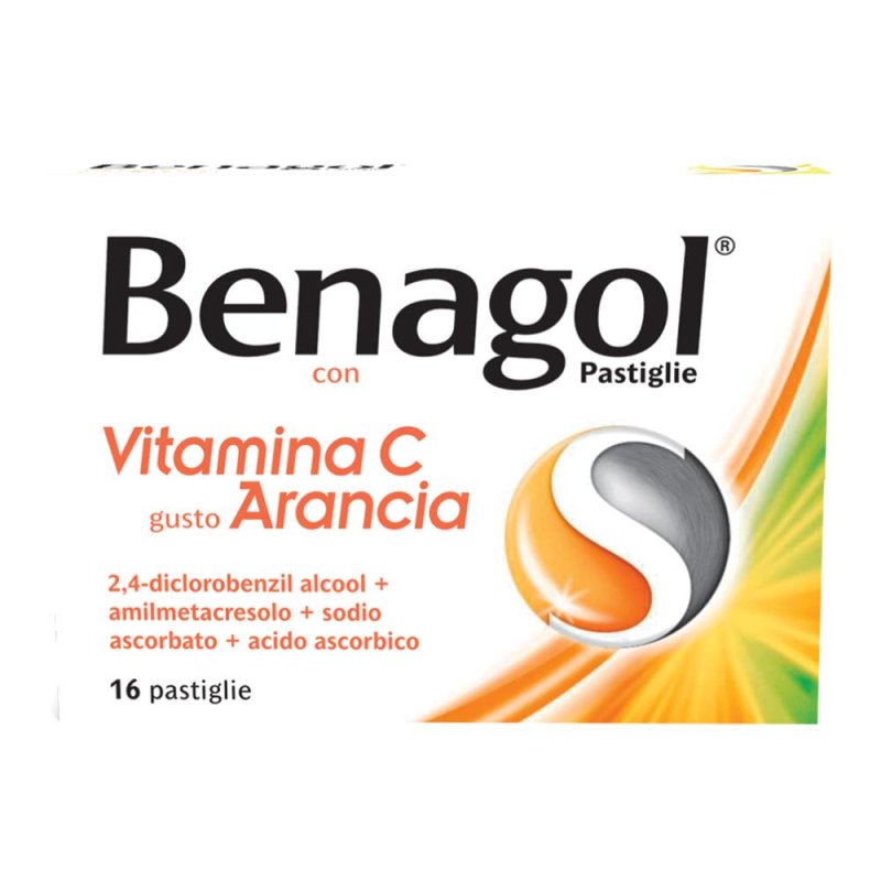 Benagol Vit C Pastiglie Con Vitamina C Gusto Arancia 16 Pastiglie