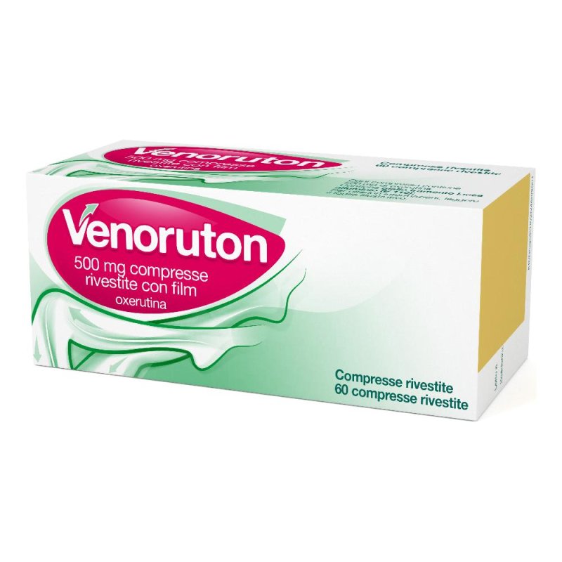 Venoruton 500mg Insufficienza Venosa e Fragilità Capillare 60 Compresse Rivestite Venoruton 500mg Insufficienza Venosa e Fragilità Capillare 60 Compresse Rivestite