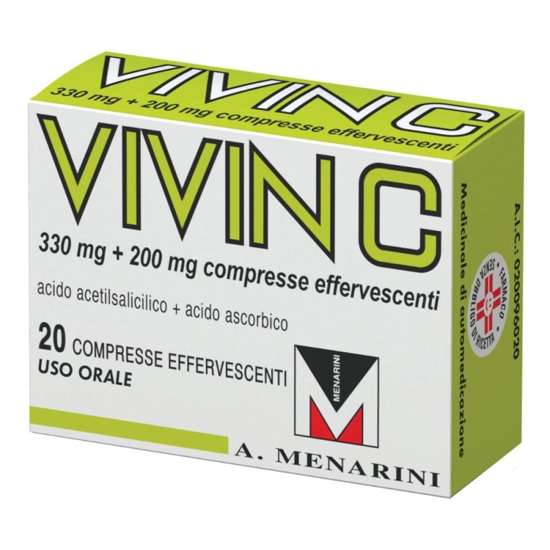 Vivin C 20 Compresse Effervescenti 330 mg + 200 mg Vivin C 20 Compresse Effervescenti 330 mg + 200 mg