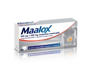 Maalox 400 Mg + 400 Mg Compresse Masticabili 40 Compresse
