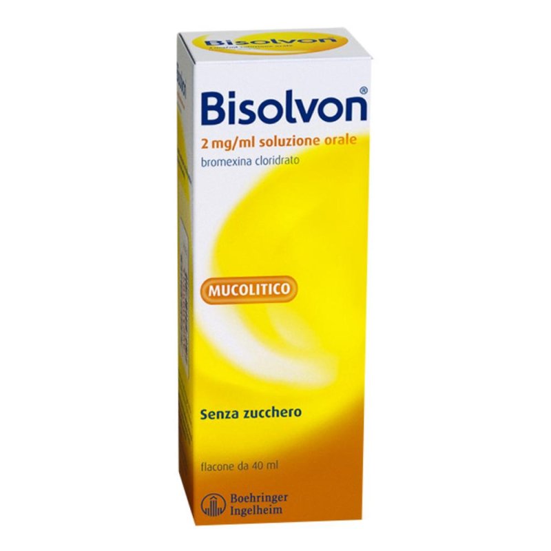 Bisolvon 2 Mg/Ml Soluzione Orale Flacone 40 Ml Bisolvon 2 Mg/Ml Soluzione Orale Flacone 40 Ml
