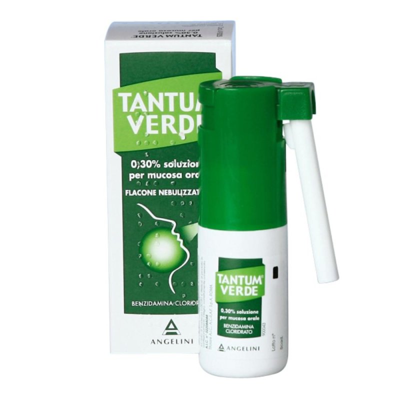 Tantum Verde 0,15% Soluzione Per Mucosa Orale Flacone Nebulizzatore 30 Ml Tantum Verde 0,15% Soluzione Per Mucosa Orale Flacone Nebulizzatore 30 Ml