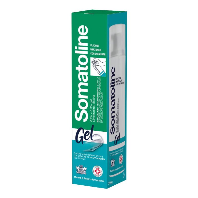 Somatoline Gel Anticellulite Flacone da 250 ml 0,15% + 0,3% Somatoline Gel Anticellulite Flacone da 250 ml 0,15% + 0,3%