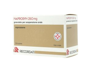 Naprosyn-Mite Naprosyn Naprossene 250 milligrammi Granulato per Sospensione Orale 30 Bustine Antidolorifico Antinfiammatorio