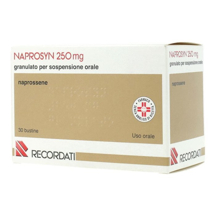 Naprosyn-Mite Naprosyn Naprossene 250 milligrammi Granulato per Sospensione Orale 30 Bustine Antidolorifico Antinfiammatorio