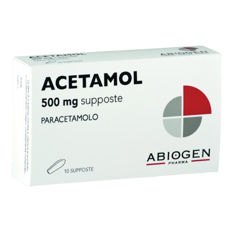 Acetamol 500mg 10 Supposte Acetamol 500mg 10 Supposte