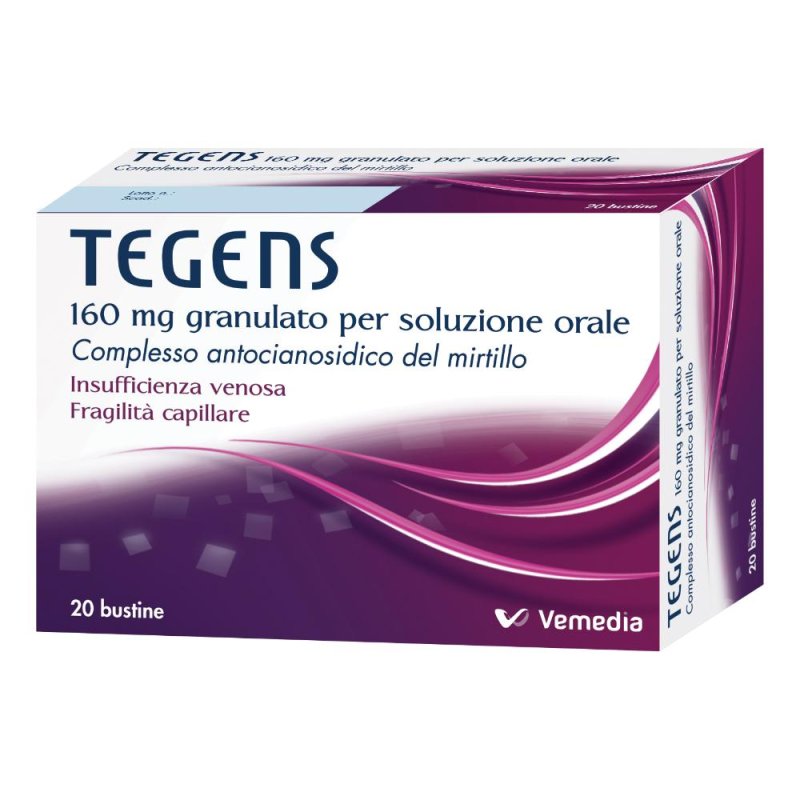 Tegens 160 Mg Granulato Per Soluzione Orale 20 Bustine