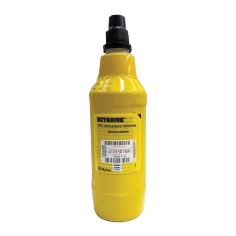 Betadine Soluzione Cutanea 10% - 500 ml Disinfettante per Ferite e Cute Lesa Betadine Soluzione Cutanea 10% - 500 ml Disinfettante per Ferite e Cute Lesa