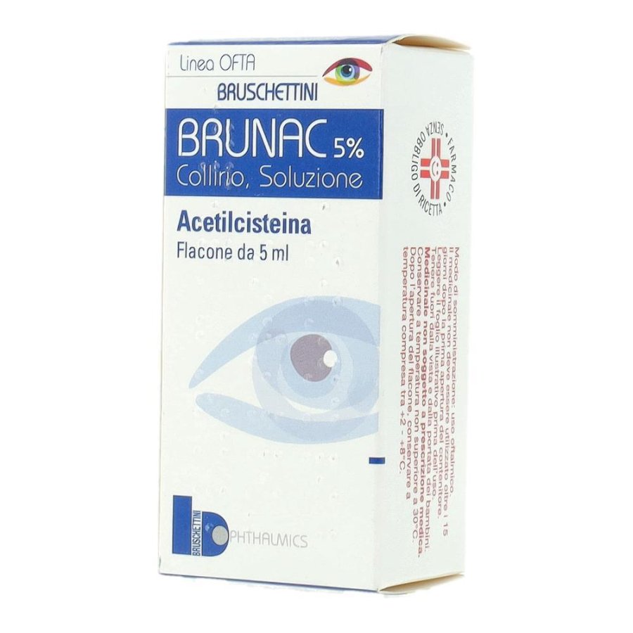 Brunac 5% Collirio, Soluzione Flacone 5 Ml Brunac 5% Collirio, Soluzione Flacone 5 Ml